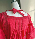 Abel Square Punching Lace Blouse