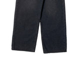 Feather Black Blue Wide Denim Pants