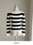 Sophia Stripe Boat Neck Knit