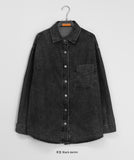Hakuni Button Denim Over Shirt