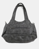 Shishu Pocket Buckle Leather Shoulder Crossbody Bag