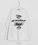 Tonin printing layered over long sleeve tee