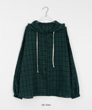 Gakoi Brushed Check Hood Over Shirt