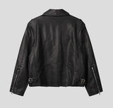Ale Vintage Washed Crop Rider Jacket