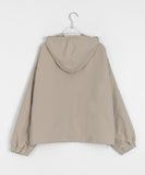 Achone String Pocket Crop Hood Jumper