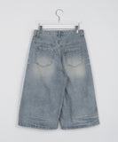 Herco Cat Washing Bermuda Denim Pants