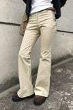 SLEEK SHIRRING BOOTCUT PANTS
