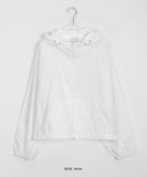 Ahi Crop Hood String Wind Jumper