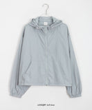 Ahi Crop Hood String Wind Jumper