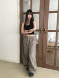 Aloh Summer Back Pocket Cotton Wide Pants