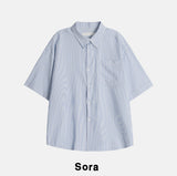 Ampoule stripe half shirt