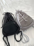 Yar Nylon Ballet Core Strap Mesh Pocket String Backpack