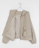 Achone String Pocket Crop Hood Jumper