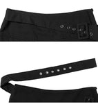 Seat Diagonal Belt Mini Skirt