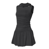 Hooded High Neck Dress