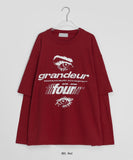 Tonin printing layered over long sleeve tee