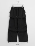 Volant Nylon Cargo Skirt Pants