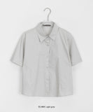 Dyoho Color Crop Collar Shirt