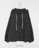 Gakoi Brushed Check Hood Over Shirt