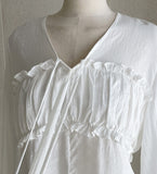 Allang Smoke Ribbon Blouse