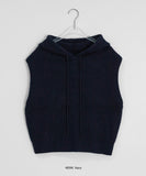 Haribu Knit Hood Vest