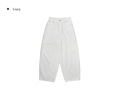 Aloh Summer Back Pocket Cotton Wide Pants