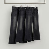 4 Seasons Banding Long Boot Cut Color Denim Pants