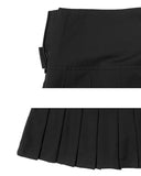 Seat Diagonal Belt Mini Skirt