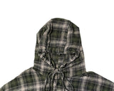 Edo Overfit Check Hood Shirt