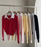 Meren Shirt Layered Knit Cardigan