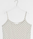 Hannew Dot Summer Sleeveless Cardigan Set