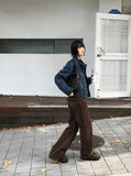 DENIM BELTED POCKET JACKET