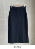 Hoyren Flap H-Line Long Skirt