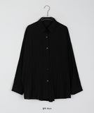 Heat Wrinkle Over Shirt Sleeveless Set