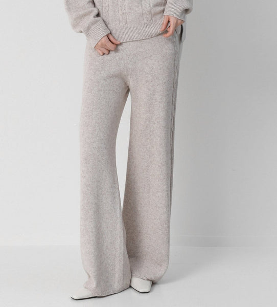 【THE MOZZ】Pound Whole Garment Pants BCBGMAXAZRIA Women's High Waisted Wide Leg Zipper Pant