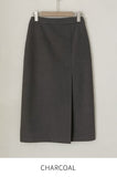 Keeville Brushed Slit Long Skirt