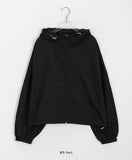 Ahi Crop Hood String Wind Jumper