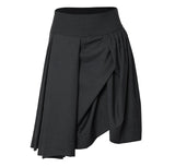 Asymmetrical Draped Midi Skirt