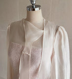 Ramet Tweed Chiffon Tie Flare One Piece