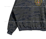 American embroidery camo overfit hoodie