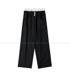 DOUBLE WAIST STRIPE SLACKS