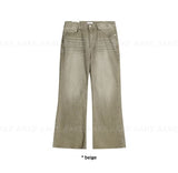 SAND CORDUROY BOOTCUT PANTS