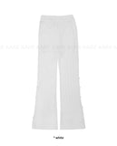 SIDE BUTTON SHEER PANTS
