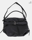 Natsu Motor Leather Buckle Belt Shoulder Bag