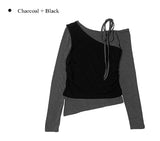 Cesi Slit Bustier T-shirt Set