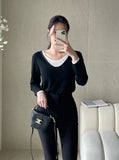 Ally Layered V-Neck Knit