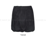 (WOOL) VOLUME TUCK SKIRT