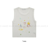 KITSCH PRINT KNIT SLEEVELESS