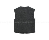 CRACK LEATHER VEST