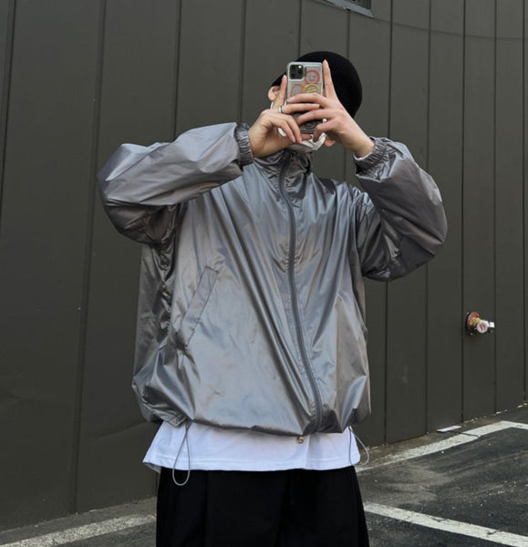 KOOLOSET (クロゼット) - グロッシーフードウインドブレーカー